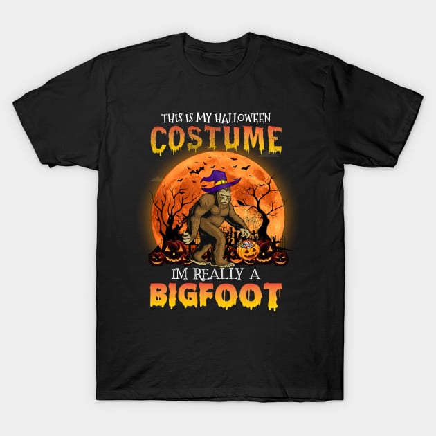 This Is My Human Costume I'm Really a Bigfoot Cute T-Shirt by Creative Design